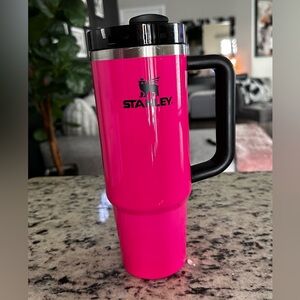 Used and sanitized limited edition pink and black Stanley 30 oz cup